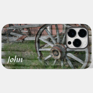 Coque Pour Pour iPhone 14 Pro Max Roue en Wagon Rustique Style occidental