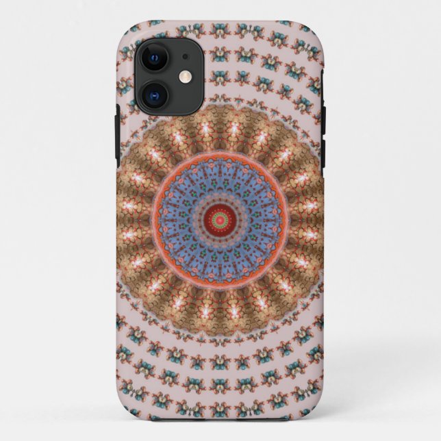 Coques Case-Mate iPhone Roue Mandala Brun Clair (Dos)