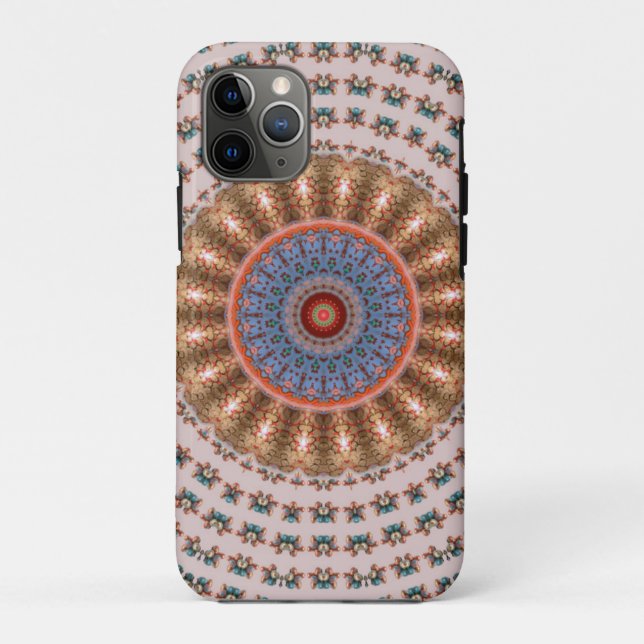 Coques Case-Mate iPhone Roue Mandala Brun Clair (Dos)