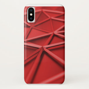 Case-Mate iPhone Case rouge abstrait géométrique