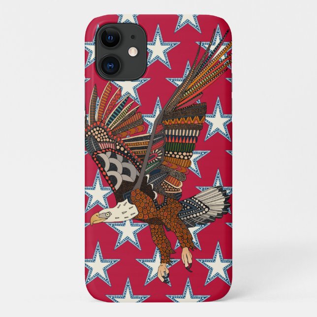 Coques Case-Mate iPhone rouge aigle des États-Unis (Dos)