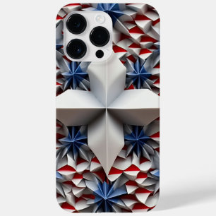 COQUE POUR POUR iPhone 14 PRO MAX ROUGE BLANC BLEU PATRIOTIQUE ÉTOILES DES ÉTOILES D
