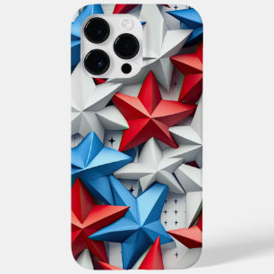 COQUE POUR POUR iPhone 14 PRO MAX ROUGE BLANC BLEU PATRIOTIQUE ÉTOILES DES ÉTOILES D