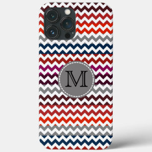 Case-Mate iPhone Case Rouge blanc gris Chevron Zigzag Monogramme