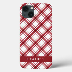 Case-Mate iPhone Case Rouge blanc moderne