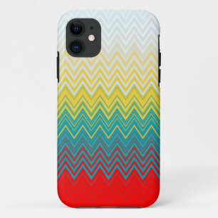 Case-Mate iPhone Case Rouge bleu jaune blanc Zigzag