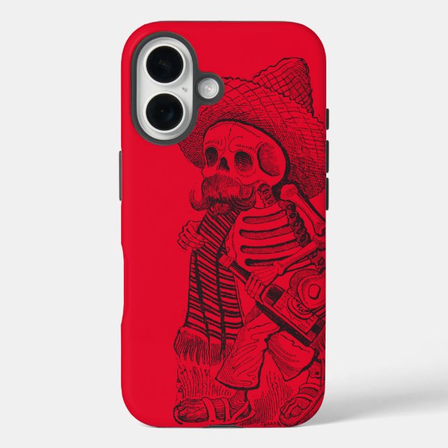 Coques Case-Mate iPhone Rouge Calavera (Verso)