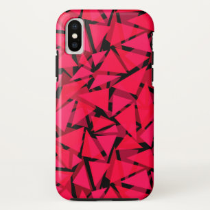 Case-Mate iPhone Case rouge écarlate motif, géométrique, abstrait th