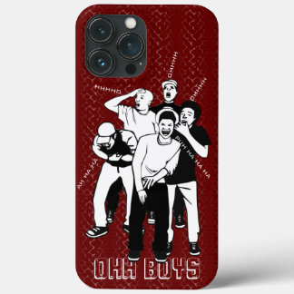 Case-Mate iPhone Case rouge et blanc sur noir RIRE OHH GARÇONS