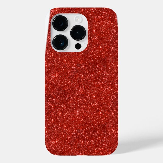 Coques Case-Mate iPhone Rouge étincelant (Verso)