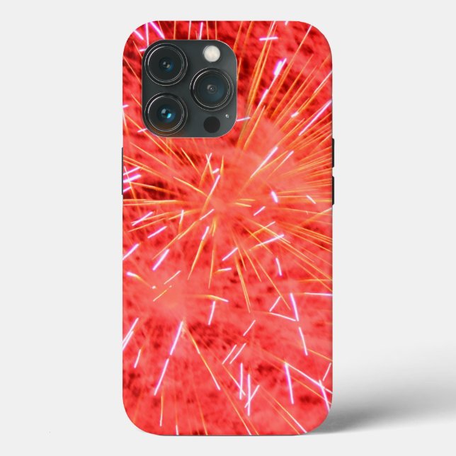 Coques Case-Mate iPhone Rouge étincelles et feux d'artifice Téléphone cell (Verso)