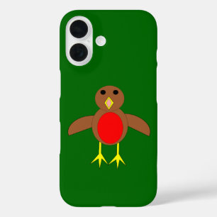 Coques iPhone 16 Rouge-gorge de Noël