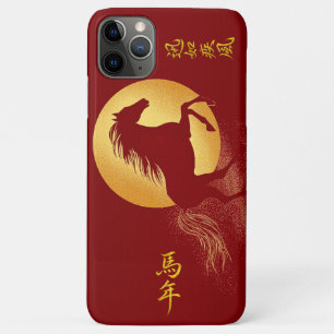 Case-Mate iPhone Case Rouge & Or Chinois Zodiaque Année du Cheval