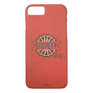 Coque iPhone 7 Rouge & Or Stupefy Spell Graphic