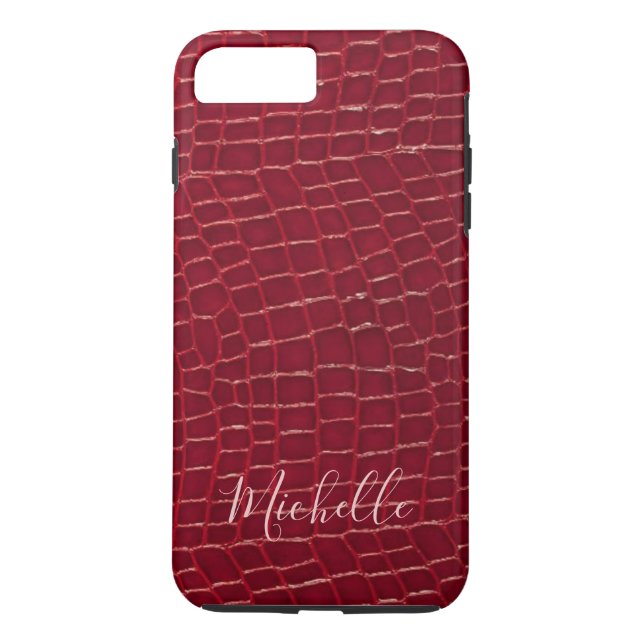 Coques Case-Mate iPhone Rouge personnalisé de cas de téléphone (Dos)