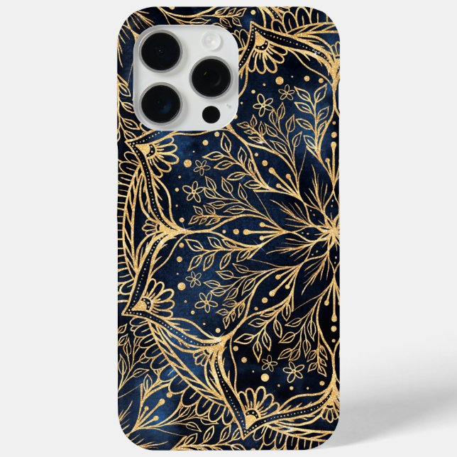 Coques Case-Mate iPhone Rouge Poinsettia Fleur Mandala (Verso)