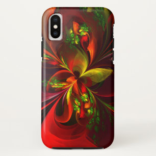 Case-Mate iPhone Case Rouge vert moderne Floral Abstrait Art Motif #05