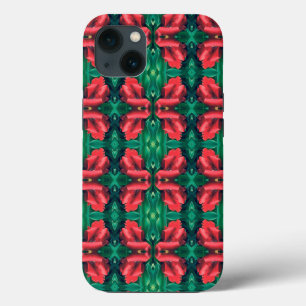 Case-Mate iPhone Case Rouge vert Noël motif floral 4Eva