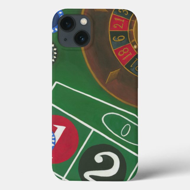 Coques Case-Mate iPhone Roulette Table avec puces et roue (Verso)