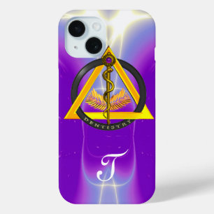 COQUE POUR iPhone 15 ROUTE DU MONOGRAMME DENTISTE ASCLEPIUS