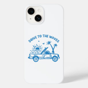 Coque Pour iPhone 14 Route vers les vagues