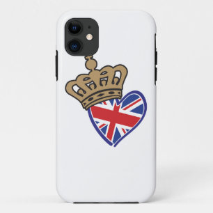 Etui iPhone Case-Mate Royal Crowm UK Heart Flag