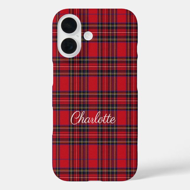 Coques Case-Mate iPhone Royal Stewart Tartan Red Plaid (Verso)