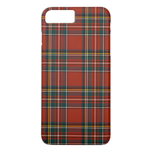 Coque iPhone 8 Plus/7 Plus Royal Stewart Tartan Red Plaid Motif