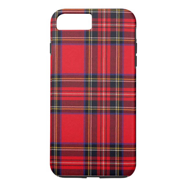 Coques Case-Mate iPhone Royal Stewart tartan rouge noir plaid (Dos)