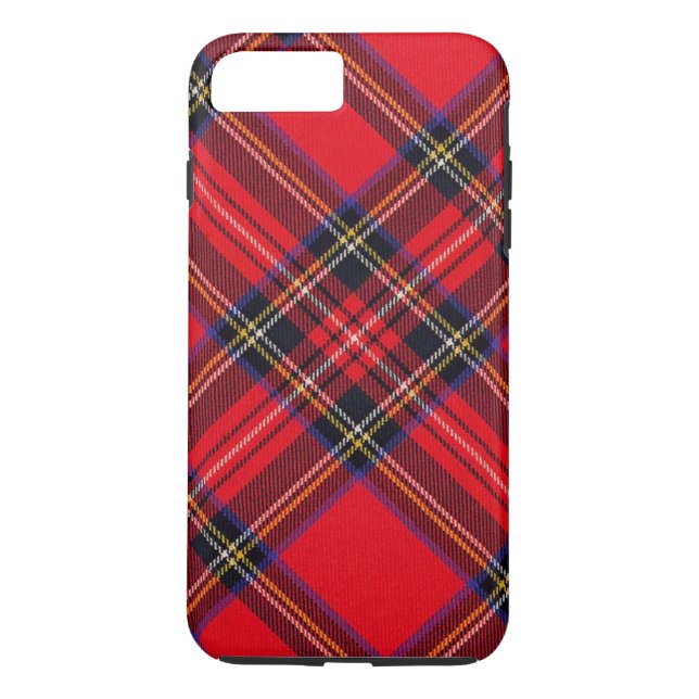 Coques Case-Mate iPhone Royal Stewart tartan rouge noir plaid (Dos)