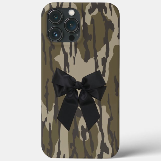 Coques Case-Mate iPhone Ruban Camo Cute Bow Bottomland pour femmes et fill (Verso)