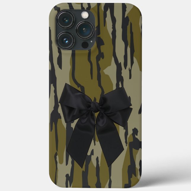 Coques Case-Mate iPhone Ruban Camo Cute Bow Bottomland pour Femmes et Fill (Verso)