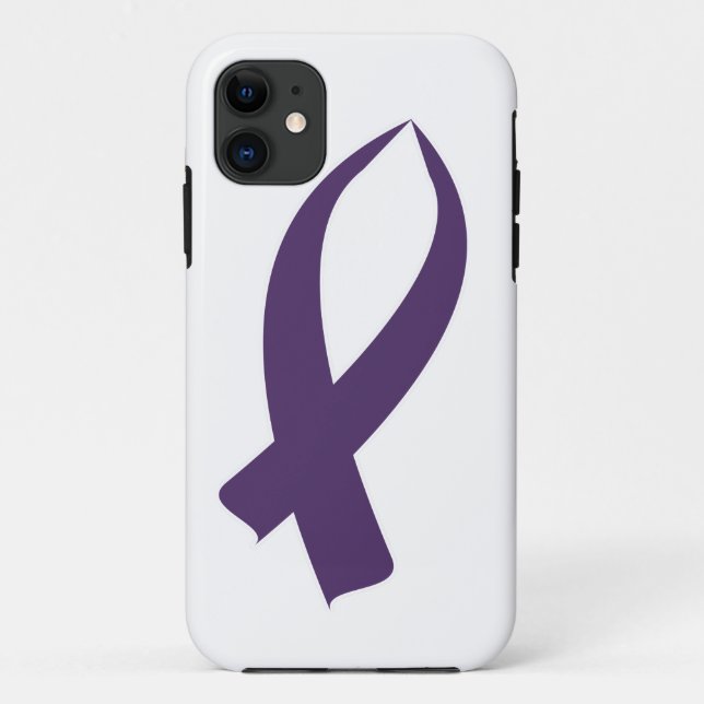 Coques Case-Mate iPhone Ruban de sensibilisation (violet) (Dos)