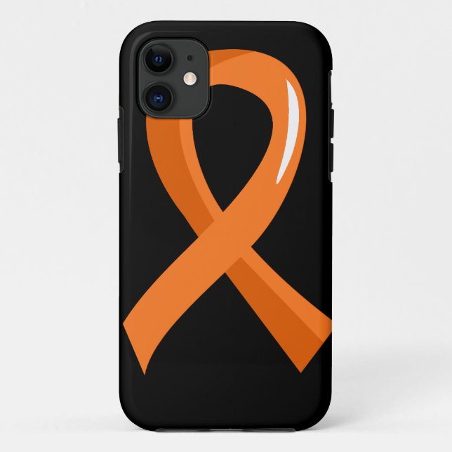 Coques Case-Mate iPhone Ruban orange 3 de leucémie (Dos)