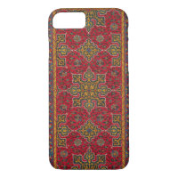 Ruban perse rouge et or