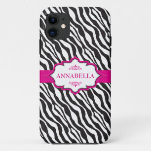 Case-Mate iPhone Case Ruban rose zèbre
