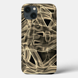 Case-Mate iPhone Case Rubans courbés beiges, contrastés par des lignes e