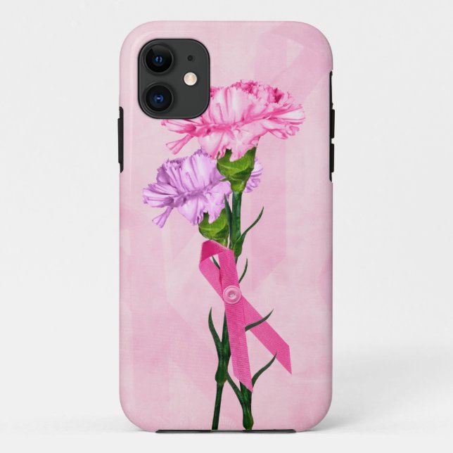 Coques Case-Mate iPhone Rubans roses et oeillets (Dos)