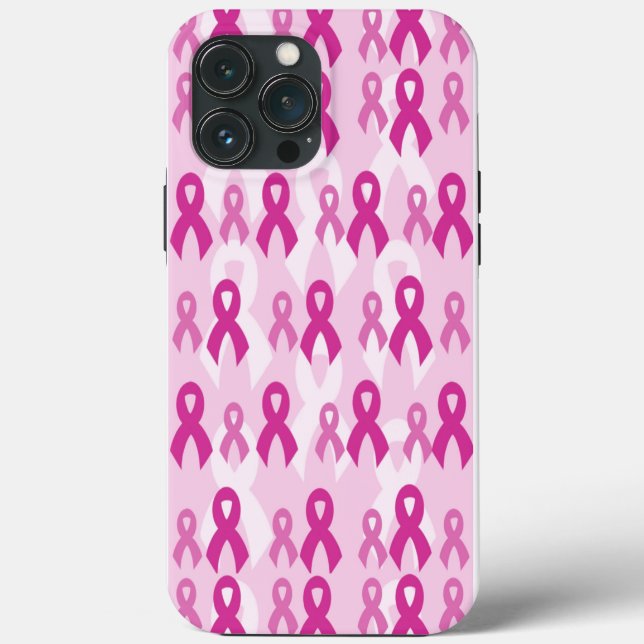 Coques Case-Mate iPhone Rubans roses/Lumière...Cancer du sein (Verso)