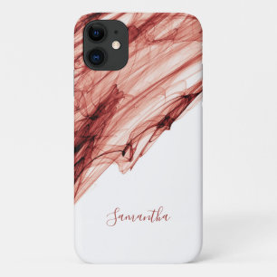Case-Mate iPhone Case Ruby fumée rouge blanc élégant personnalisé