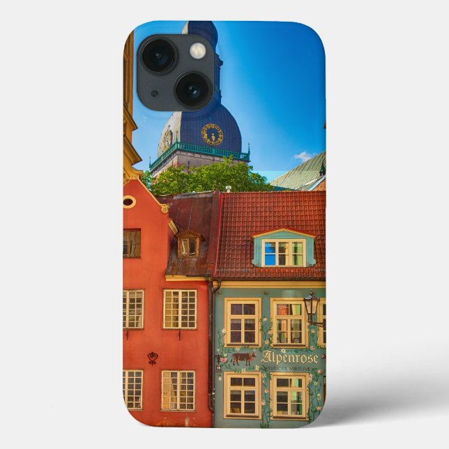 Coques Case-Mate iPhone Rue dans la vieille ville | Estonie (Verso)