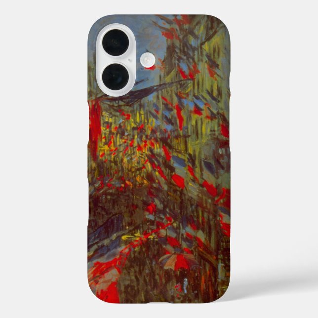 Coques Case-Mate iPhone Rue Montorgueil aux drapeaux de Claude Monet (Verso)
