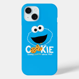 Coque Pour iPhone 15 Rue Sésame Cookie Monster Lookies