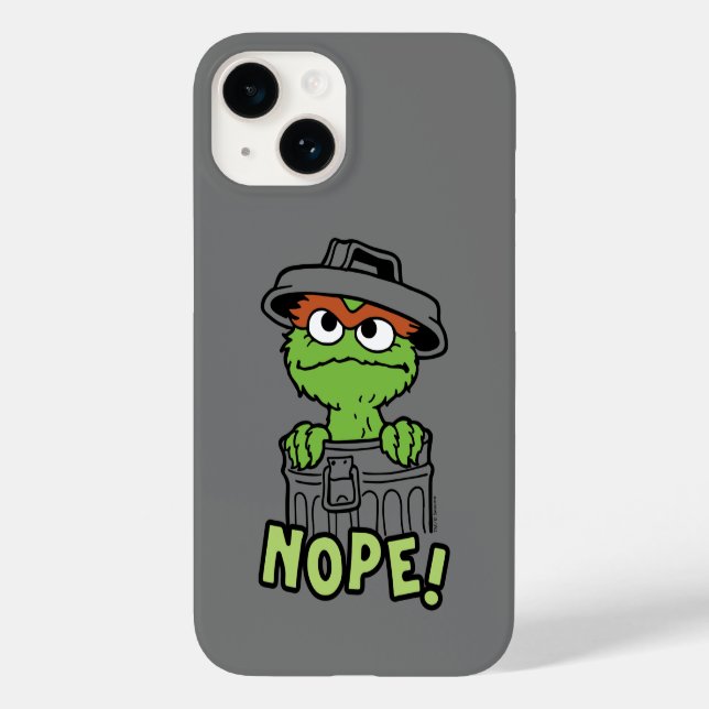 Coques Case-Mate iPhone Rue Sésame | Oscar le Grouch Nope! (Verso)