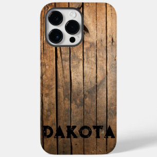 Coque Pour Pour iPhone 14 Pro Max Russe en détresse foncé extérieur motif en bois de