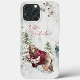 Case-Mate iPhone Case Russe hiver Wonderland Ours en neige