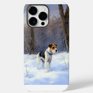 Coque Pour Pour iPhone 14 Pro Max Russell Terrier Laisser neiger Noël