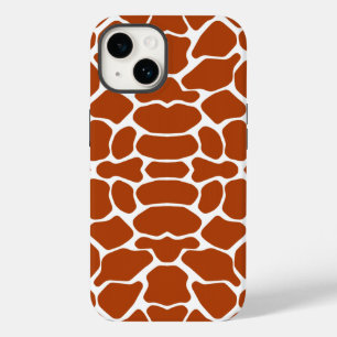 Coque Pour iPhone 14 Rust Red Safari Giraffe