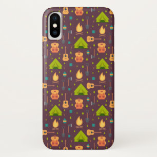 Case-Mate iPhone Case Rustic Camping Tentes Motifs et Guitares