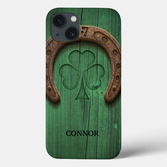Coques Case-Mate iPhone Rustic Lucky Horse Chaussure Irlandais Personnalis (Verso)